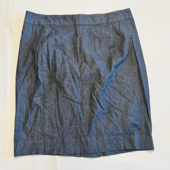 Ann Taylor Petite Loft Slate Blue Knee-Length Pencil Skirt 6P (A0131) - Picture 1 of 5